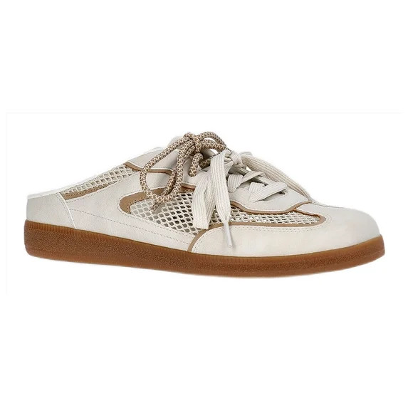 Time and Tru Women's Lace Up Mesh Mule Sneakers | Walmart (US)