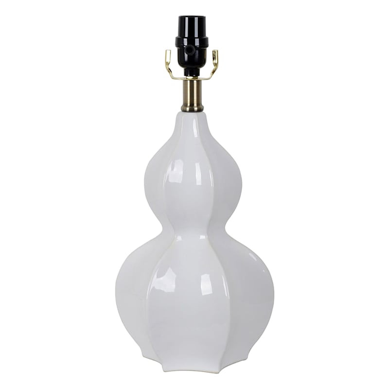 Grace Mitchell White Gourd Accent Lamp, 16" | At Home