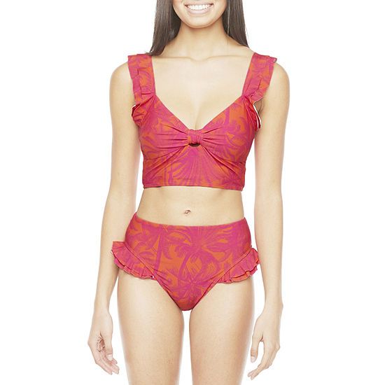 Mynah Ruffle Midkini and High Waist Bottom | JCPenney