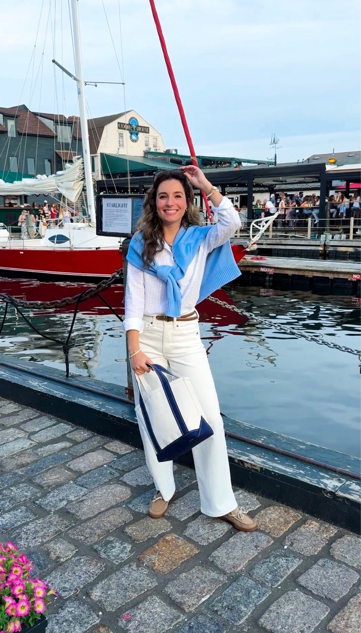 We had the absolute best time at the L.L. Bean pop up in Newport 🌊 Their summer collection is sooo cute☀️🤍

Summer staples / bowens wharf / newport style / L. L. Bean style / boat and tote / coastal granddaughter / classic style / blue sweater / white jeans / boat shoes / embroidered bag / cute summer outfit

#LTKootd #LTKdayinmylife #LTKSeasonal