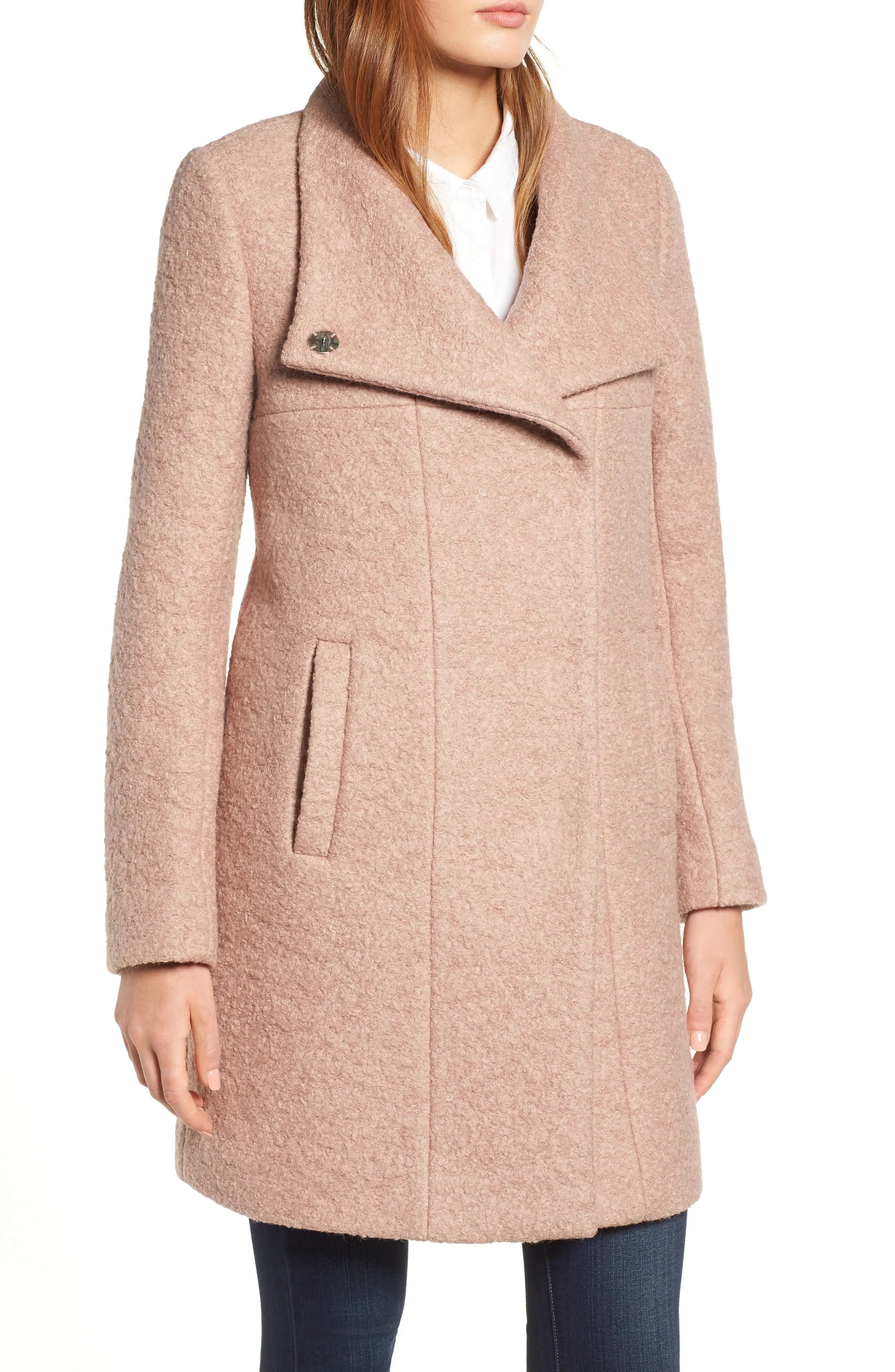 Kenneth Cole New York Pressed Bouclé Coat | Nordstrom