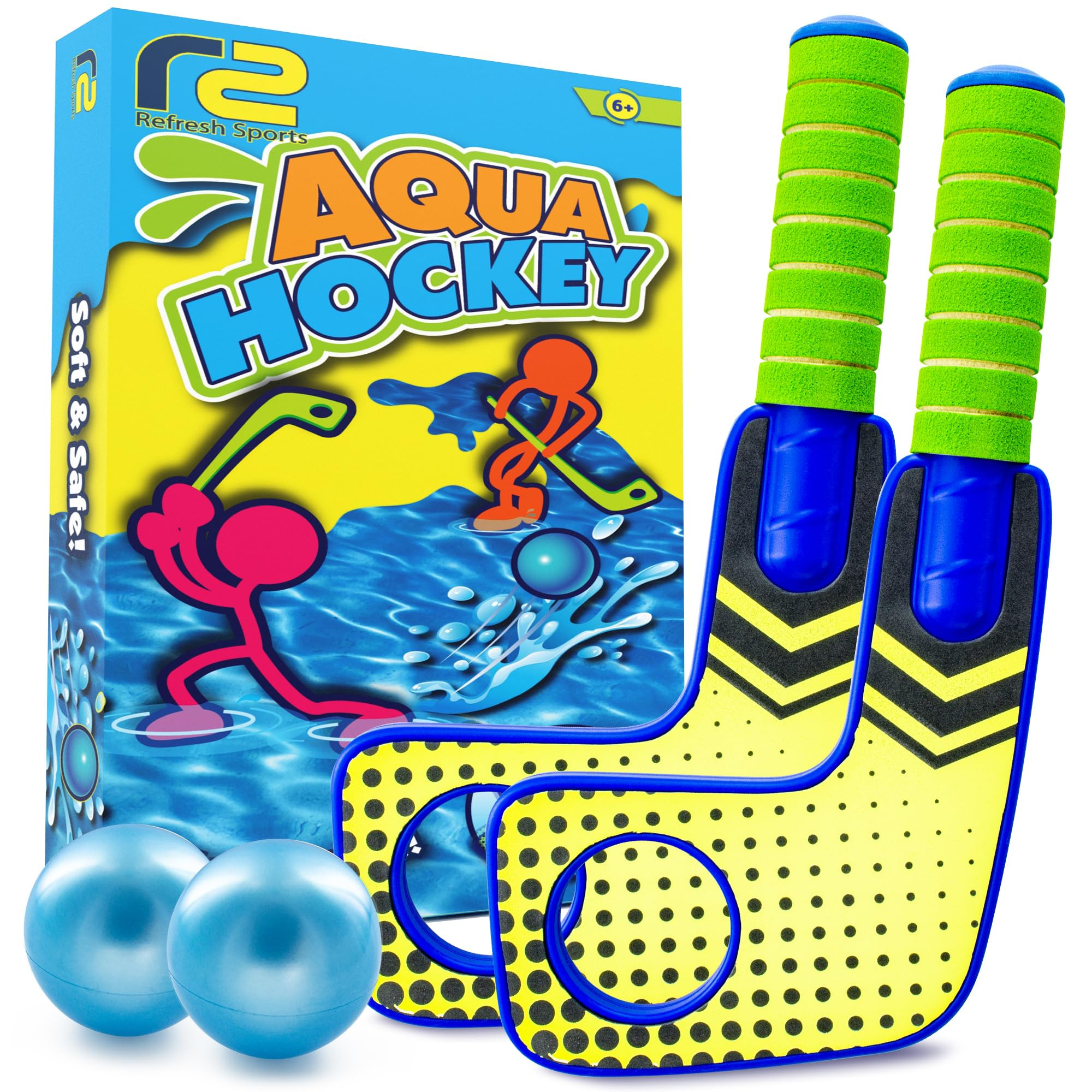 Fun Mini Hockey Sticks Game - Play at the Pool & Beach or in Home - For Kids & Adults All Ages - ... | Amazon (US)