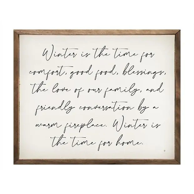 Winter Time Wall Art | Antique Farm House