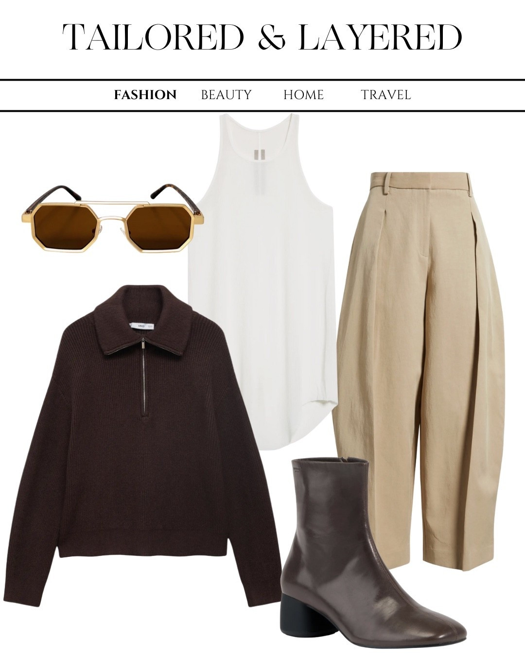 A tailored and layered vibe to rock the quarter zip trend with 

#LTKootd