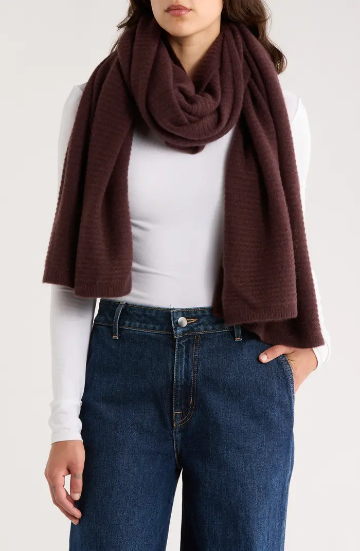 Cashmere Rib Scarf | Nordstrom Rack