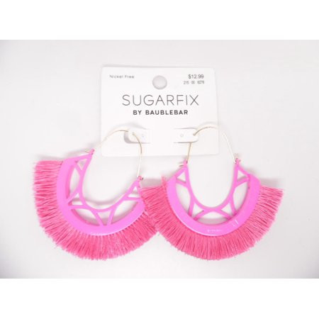 SUGARFIX by BaubleBar Playful Fringe Drop Earrings - Pink - Nickel Free | Walmart (US)