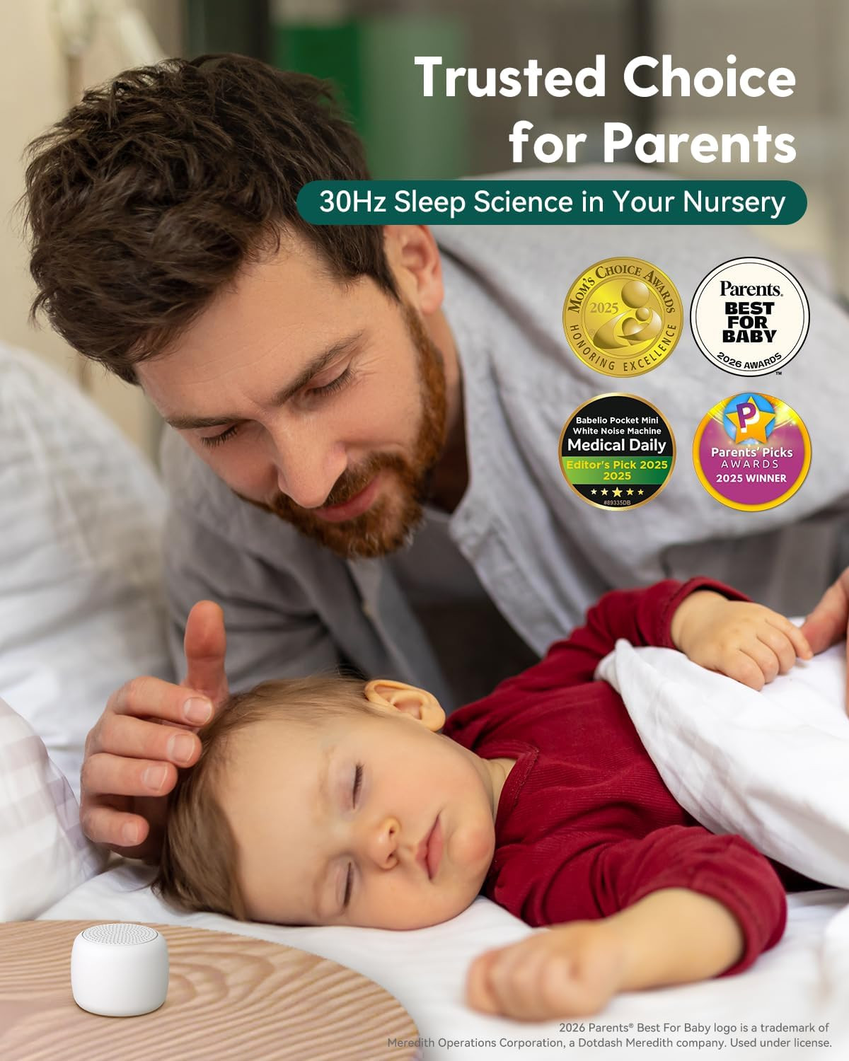 Babelio White Noise Sound Machine for Adults Kids Baby, Mini, 15 Non-looping Sounds, Timer, Memor... | Amazon (US)