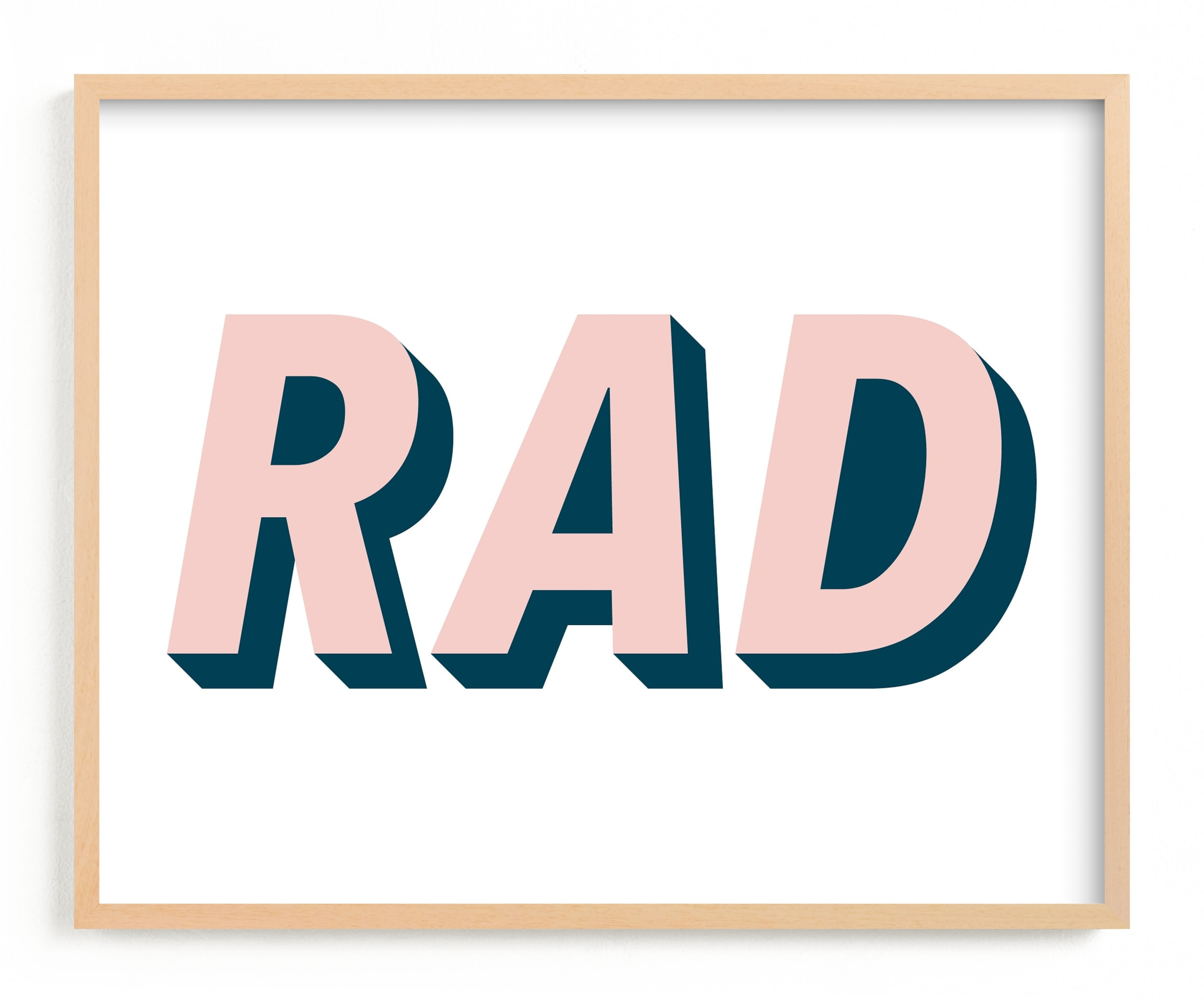 "Be Rad" - Graphic Limited Edition Art Print by Christine Sullivan Houlihan. | Minted