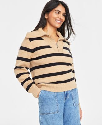 On 34th Women's Quarter-Zip Sweater, Created for Macy's  - Macy's | Macy's