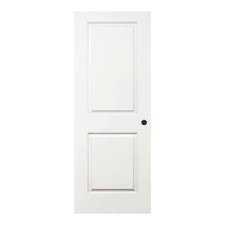 Steves & Sons 32 in. x 80 in. 2-Panel Squaretop Molded White Primed Solid Core Composite Interior... | The Home Depot