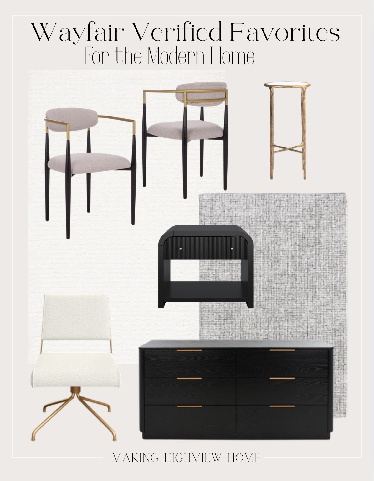 I found the perfect pieces from @wayfair for the for the lover of clean modern home design! #ad #wayfairpartner #wayfair 