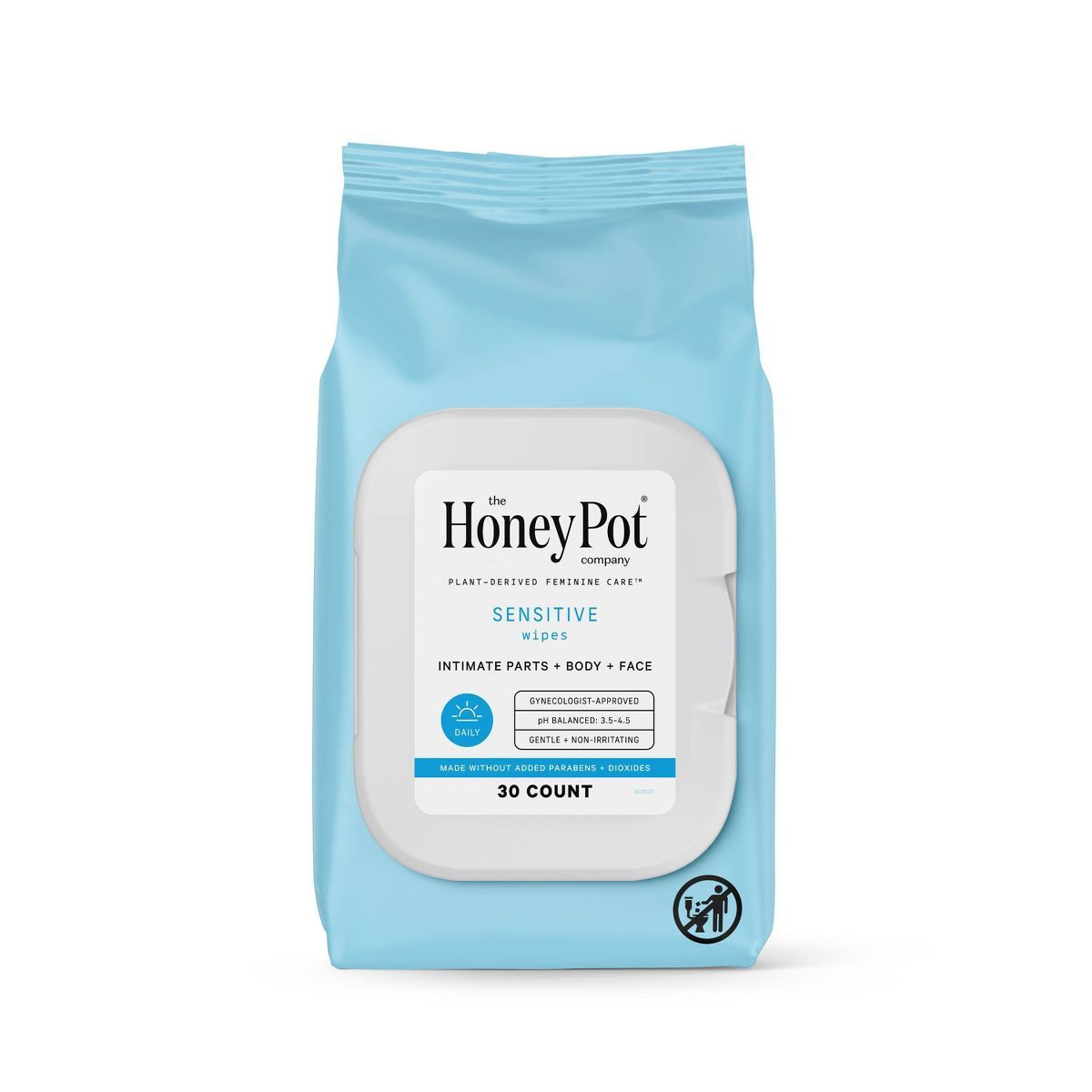 The Honey Pot Company, Sensitive Daily Feminine Cleansing Wipes, Intimate Parts, Body or Face | Target
