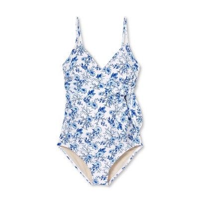 Front-Tie One Piece Maternity Swimsuit - Isabel Maternity by Ingrid & Isabel™ Floral | Target