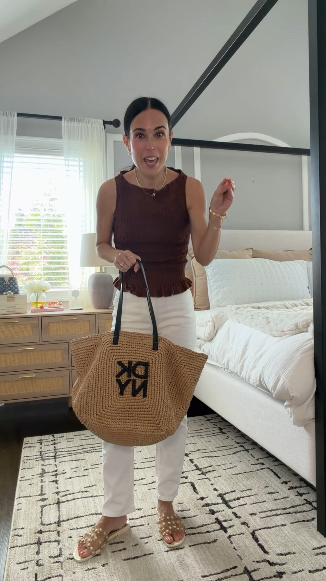 Today only @macys Bouquet of Deals, the most perfect Summer tote bag! Normally $148 but today you can snag it for $59.99!  It’s lightweight and can carry so much. #macyspartner

#LTKMothersDay #LTKSeasonal #LTKOver40