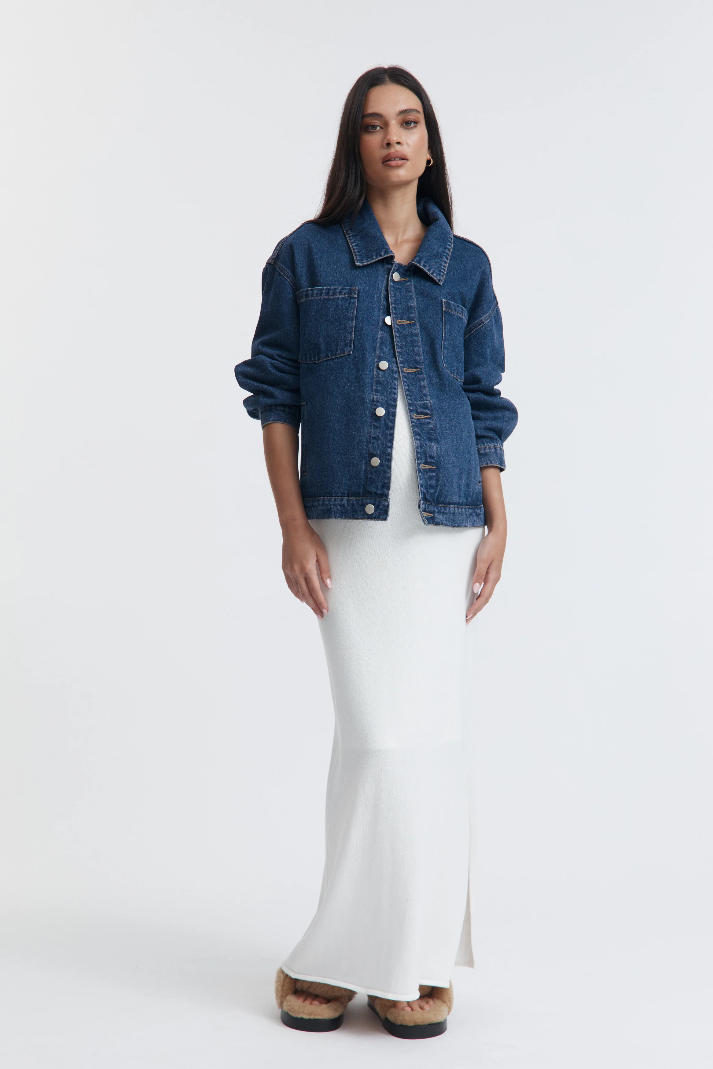 Denim Jacket (Denim Blue) | Legoe Heritage Maternity APAC