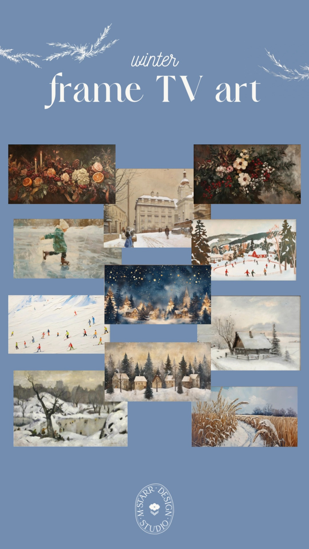 Winter themed downloadable art for the Frame TV. 

Home decor, holidays, Etsy, vintage art 

#LTKSeasonal #LTKFindsUnder50 #LTKHome