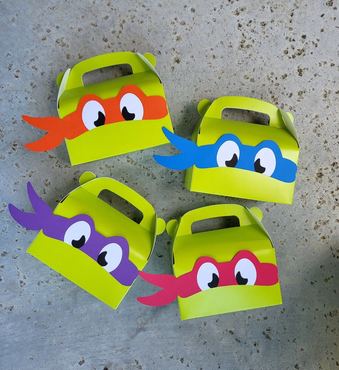 Ninja Turtle Treat Boxes - Etsy | Etsy (US)