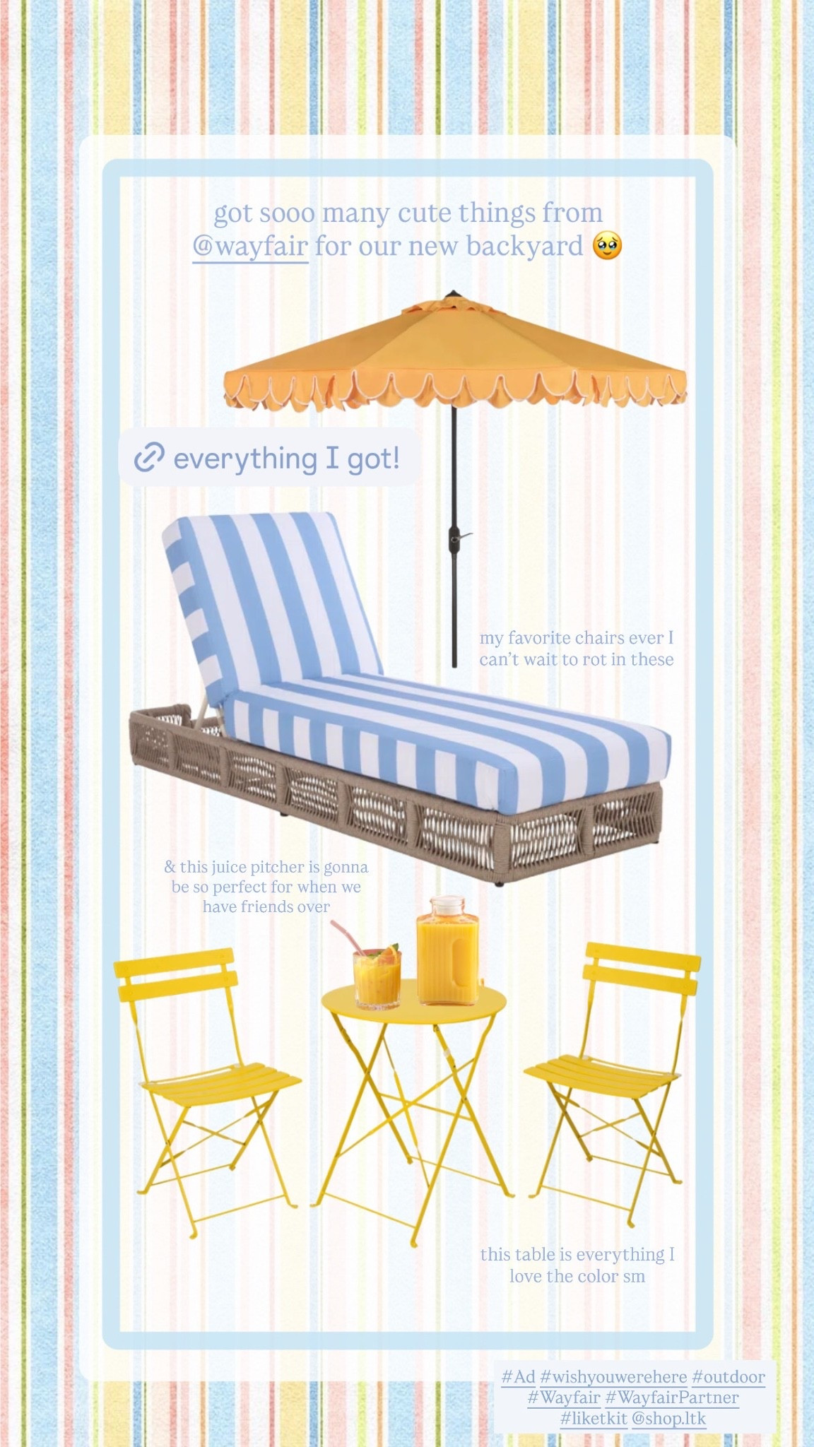 #Ad Ahhhhh I can’t wait to spend every morning out here as a family 🥹🏡 SO soon!!!!! @Wayfair   @shop.ltk #liketkit #wishyouwerehere #outdoor #Wayfair #WayfairPartner
