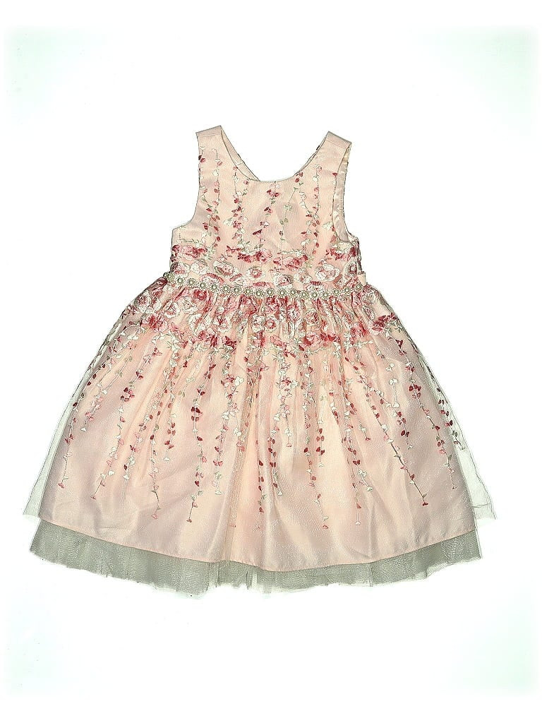 American Princess Special Occasion Dress - Party: Pink Floral Motif Skirts & Dresses - Used - Size 6X | ThredUp