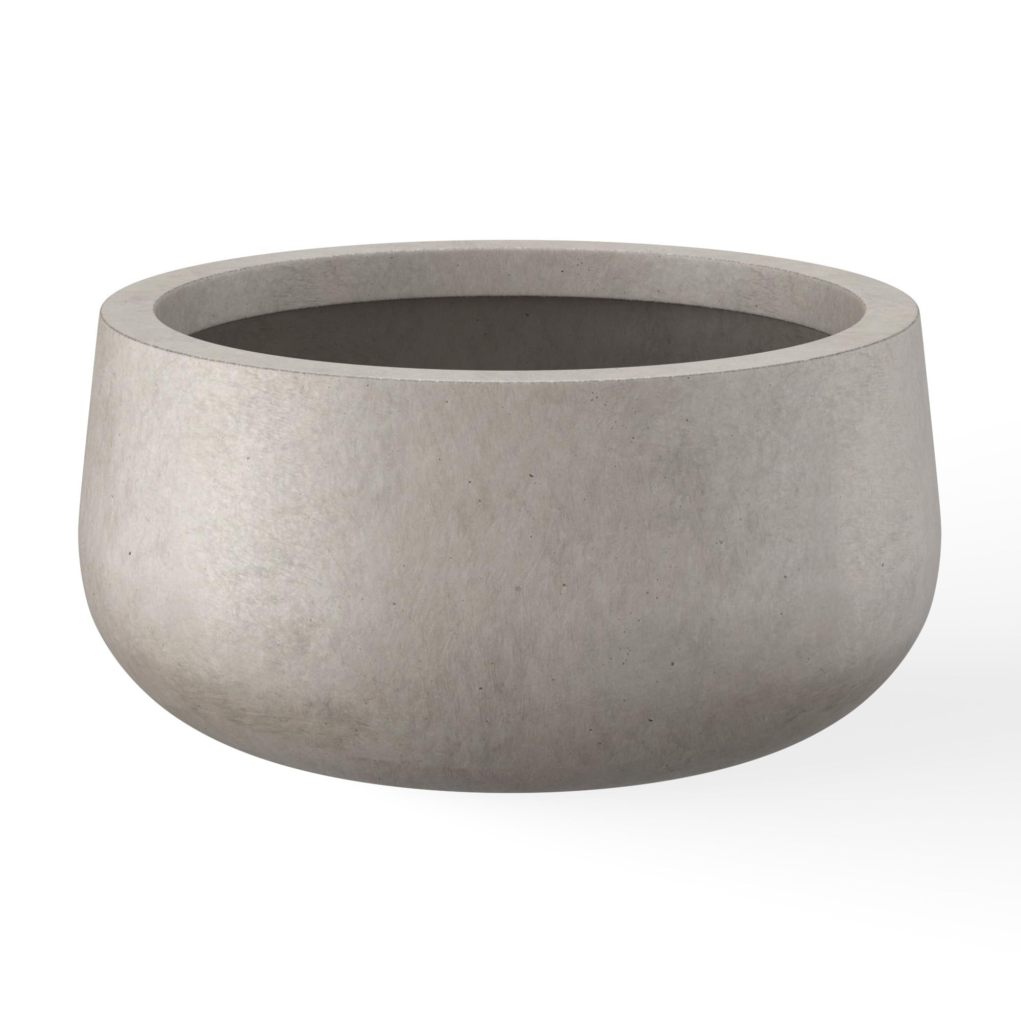 Kante 11.8" Dia Round Concrete Planter, Cement Plant Pots with Drainage Hole and Rubber Plug for ... | Amazon (US)