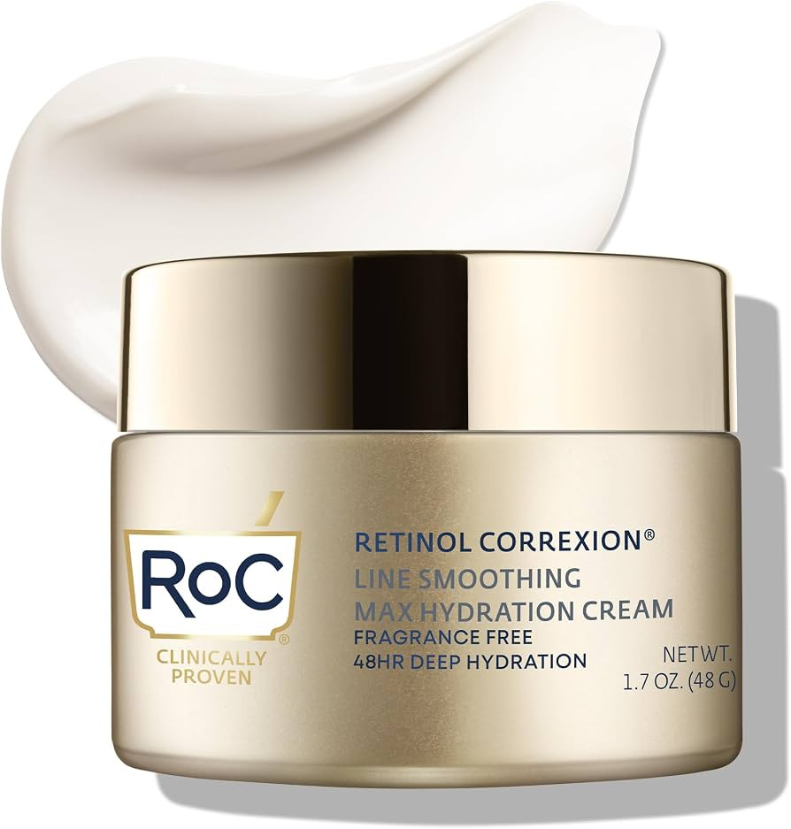 RoC Retinol Correxion Max Hydration Anti-Aging Daily Face Moisturizer with Hyaluronic Acid, Fragr... | Amazon (US)