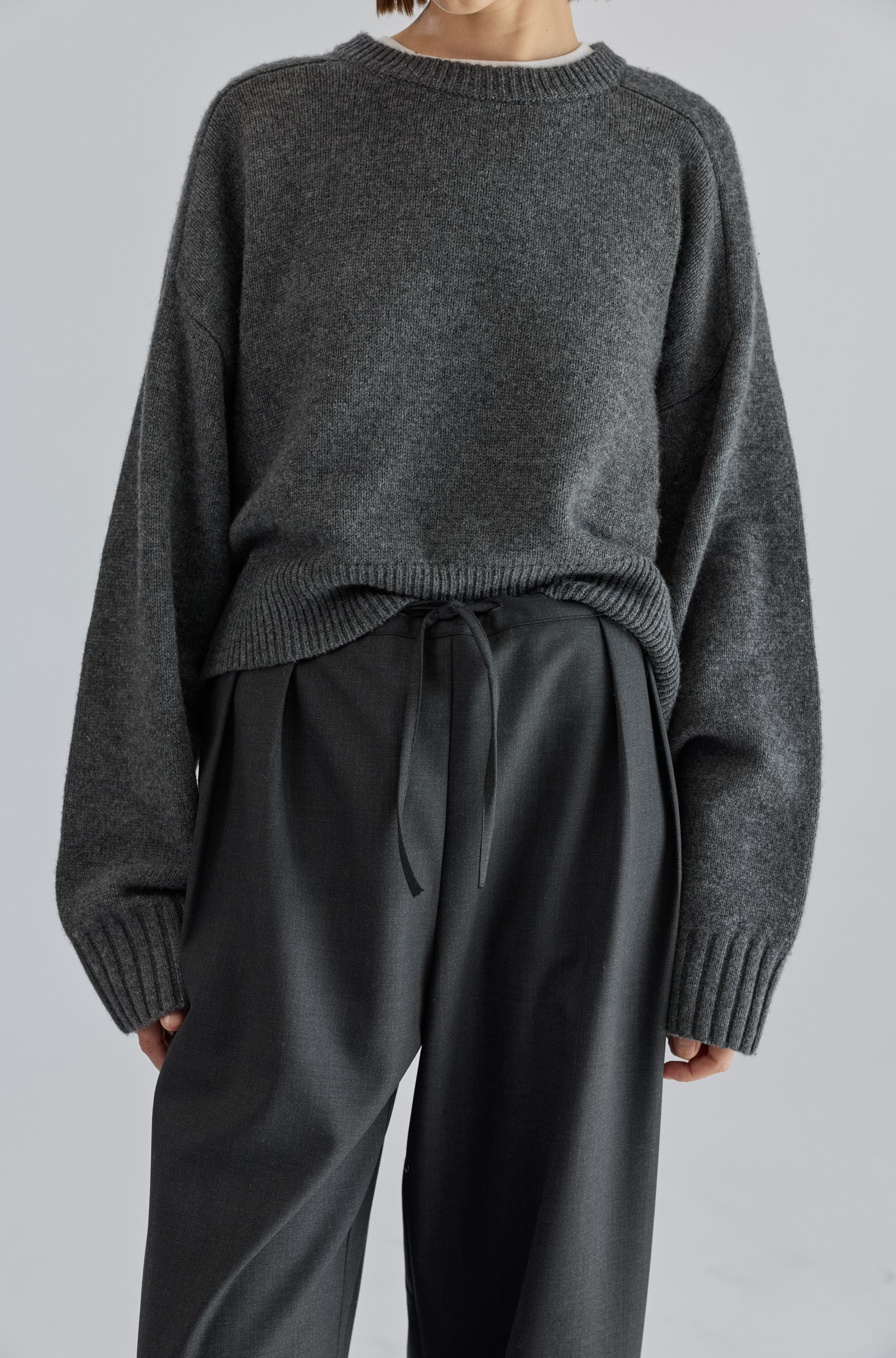 Cropped Wool Sweater | Almina Concept