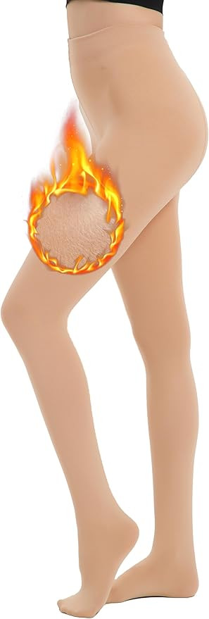 Hiltzo Fleece Lined Tights for Women, Warm Thermal Opaque Leggings, Winter Soft Thick Pantyhose | Amazon (CA)