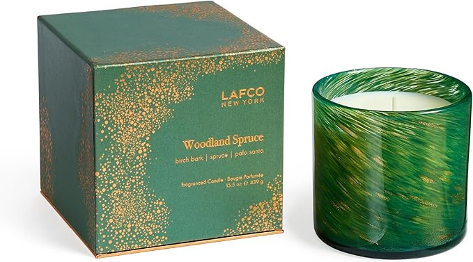LAFCO New York Holiday Signature Candle, Woodland Spruce - 15.5 oz - 90-Hour Burn Time - Reusable... | Amazon (US)