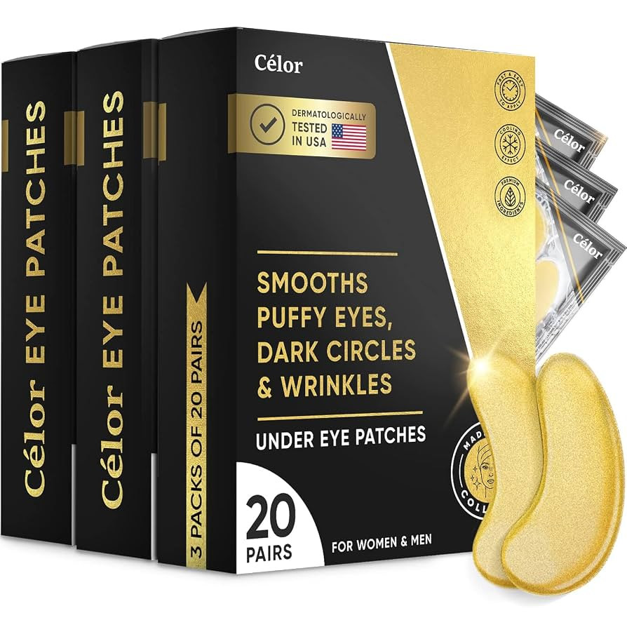 Celor Under Eye Patches for Puffy Eyes and Dark Circles - Eye Masks with Amino Acids & Collagen, ... | Amazon (US)