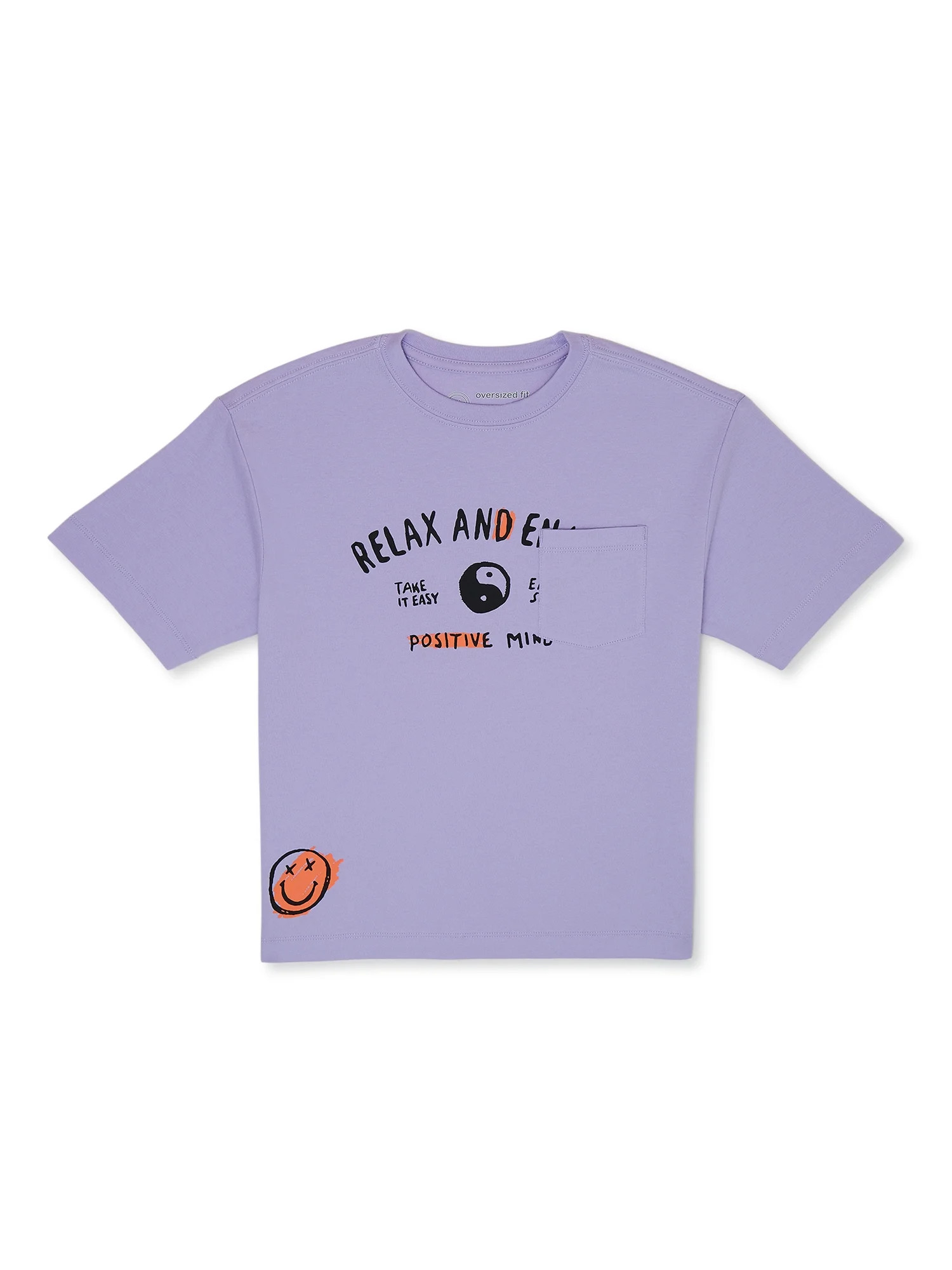 Wonder Nation Boys Oversized Graphic Pocket Tee, Sizes 4-18 & Plus | Walmart (US)