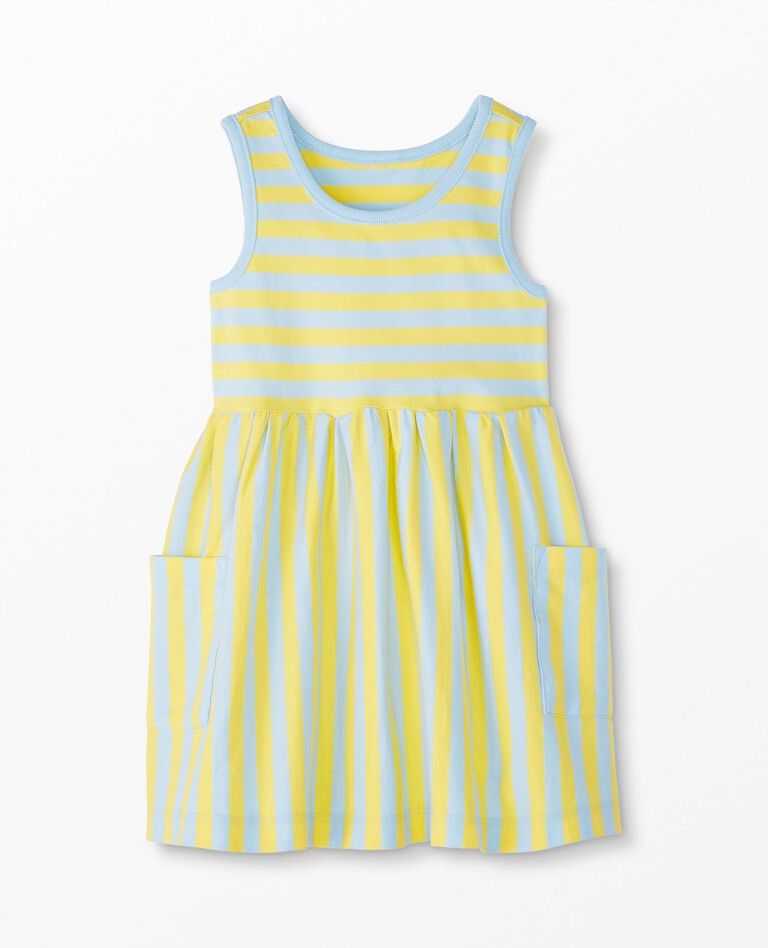Sleeveless Stripe Pocket Dress | Hanna Andersson