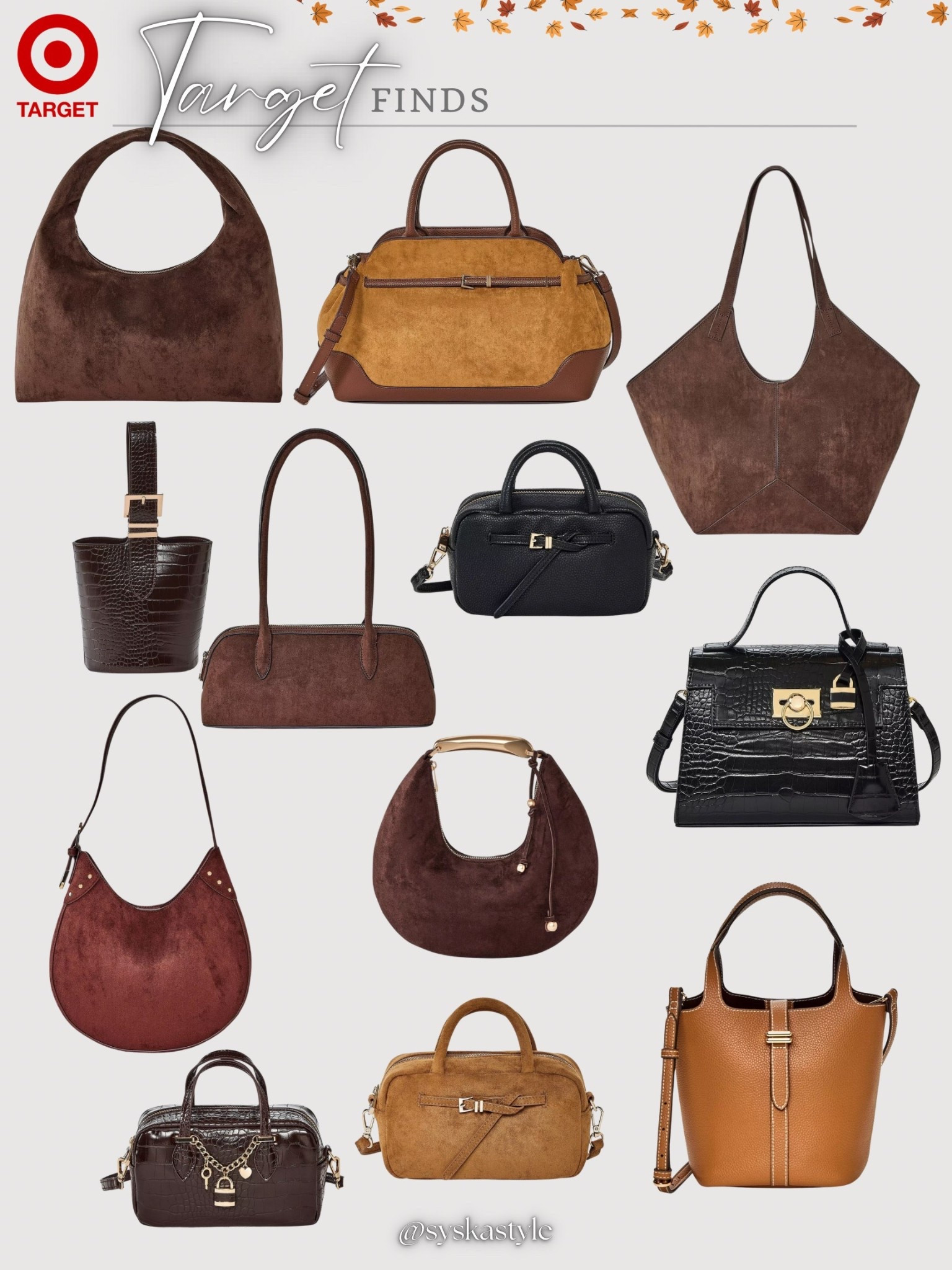 @target handbag game for fall! 

#LTKStyleTip #LTKSeasonal #LTKFindsUnder50
