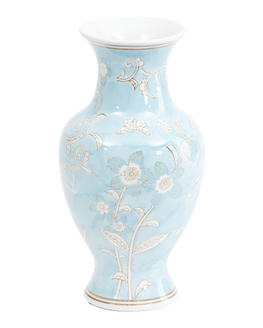 14x7 Chinoiserie Ceramic Vase | TJ Maxx