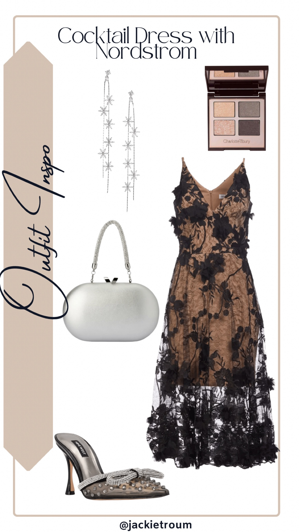 Cocktail Dress from Nordstrom.

Dress: Dress the Population
Bag: Olga Berg
Shoes: Nine West
Earrings: Shashi
Eyeshadow Palette: Charlotte Tilbury

#LTKwedding #LTKshoecrush #LTKSeasonal