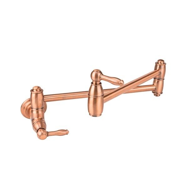 Brienza Traditional Wall-Mount Pot Filler in Antique Copper | Bed Bath & Beyond