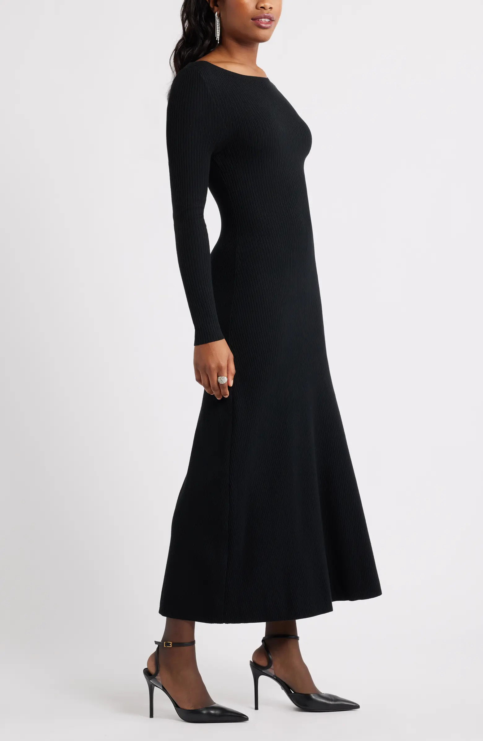 Long Sleeve Rib Maxi Dress | Nordstrom