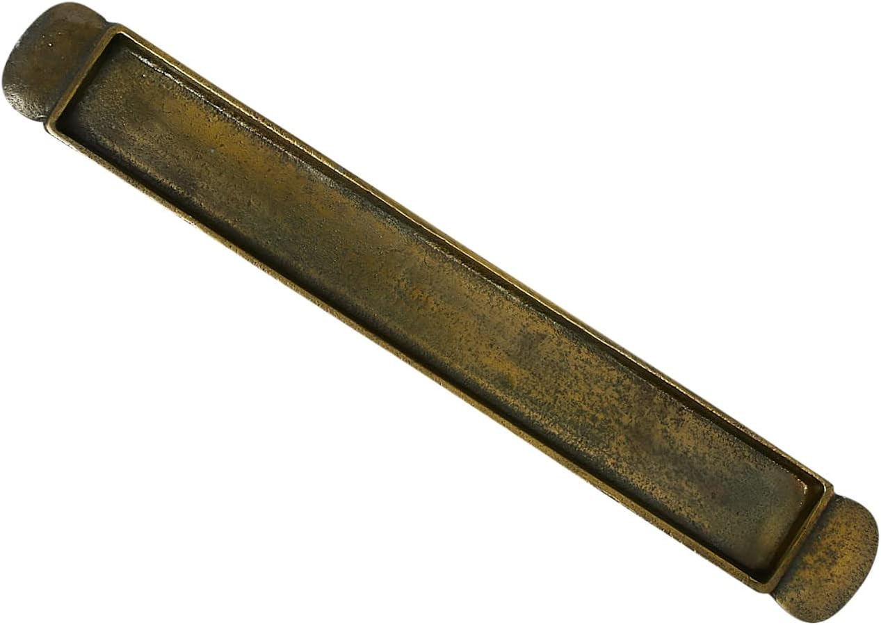 Creative Co-Op Vintage Narrow Aluminum, Antique Gold Finish Decorative Tray | Amazon (US)