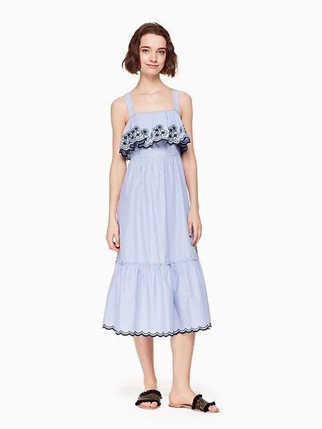 broome street daisy embroidered patio dress | Kate Spade Outlet