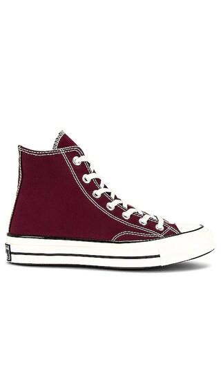 Chuck 70 Hi Sneaker in Deep Bordeaux, Egret, & Black | Revolve Clothing (Global)