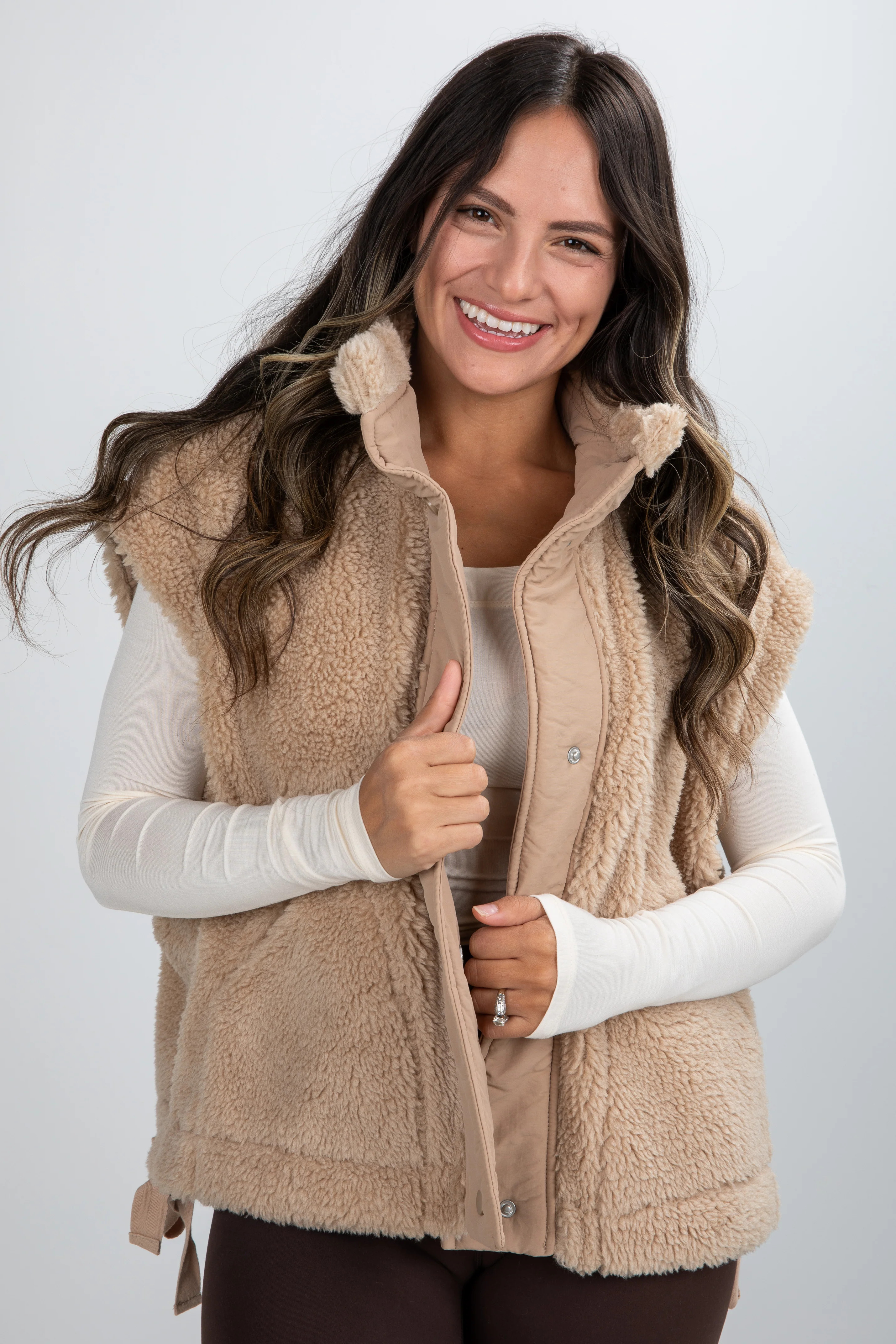Cozy Oversized Sherpa Vest | Women's Outerwear | ShopDressUp | Dress Up