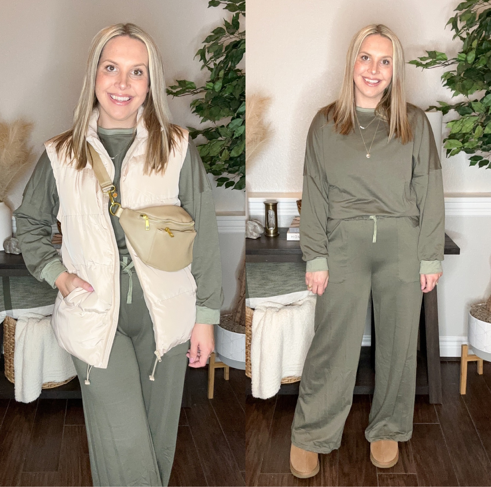 The best lounge wear outfit from Amazon!! This set could easily be worn out of the house. I’m wearing a size medium at 3 weeks postpartum!! 

Winter outfit, Amazon style, casual outfit, postpartum style, mom outfit, lounge wear 

#LTKSeasonal #LTKstyletip #LTKfindsunder50