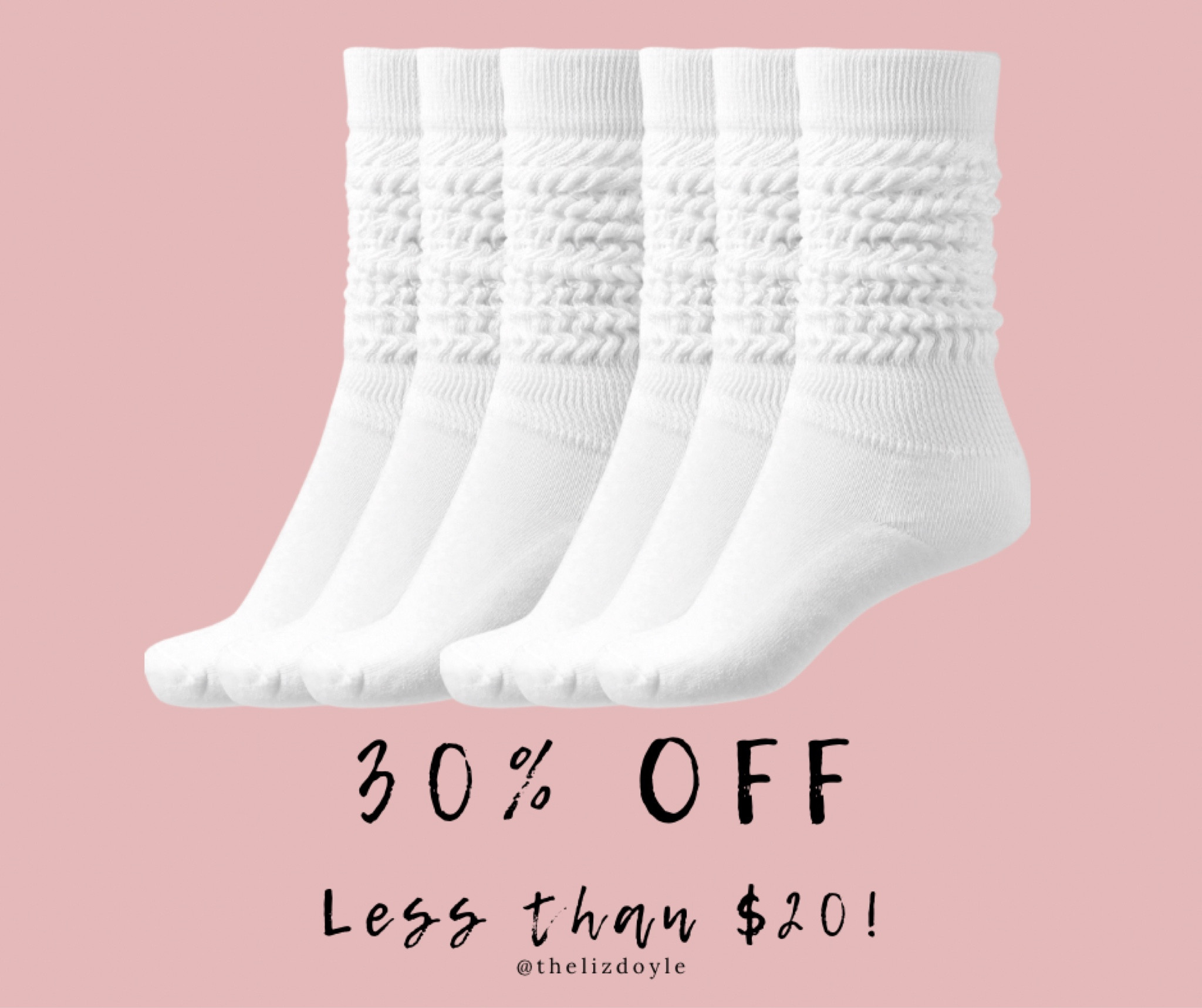 Don’t get caught with ankle socks! Cozy slouch socks  

#LTKFindsUnder50 #LTKStyleTip #LTKSaleAlert