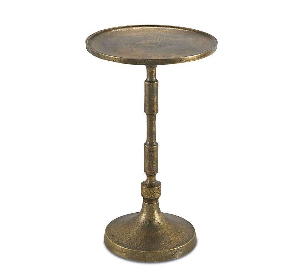 Clares Round Metal Accent Table (12.5") | Pottery Barn (US)