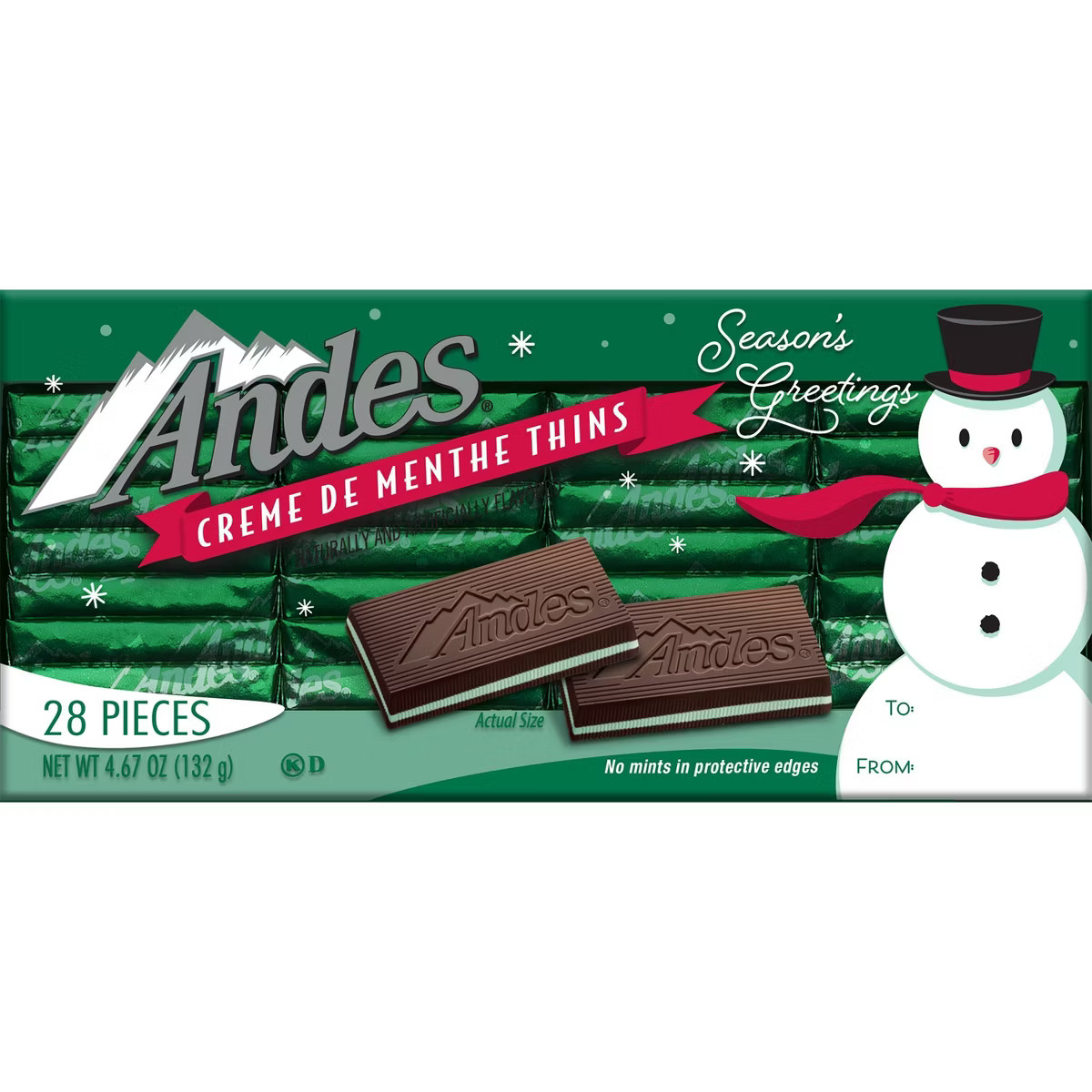 Andes Christmas Creme de Menthe Thins - 4.67oz | Target