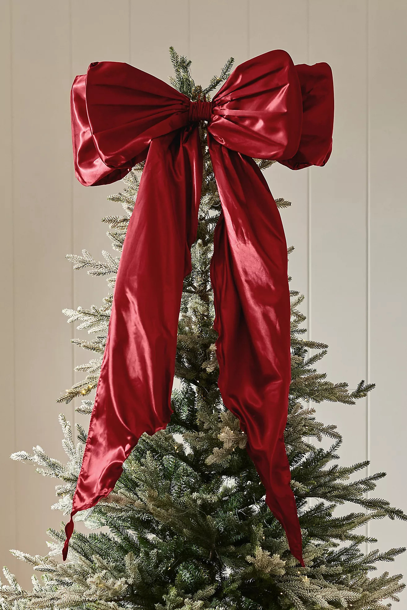 Satin Bow Tree Topper | Anthropologie (US)