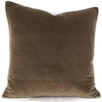 Mohair Velvet in The Color Dark Wood Brown Pillow Cover - 20"" X | Etsy (US)