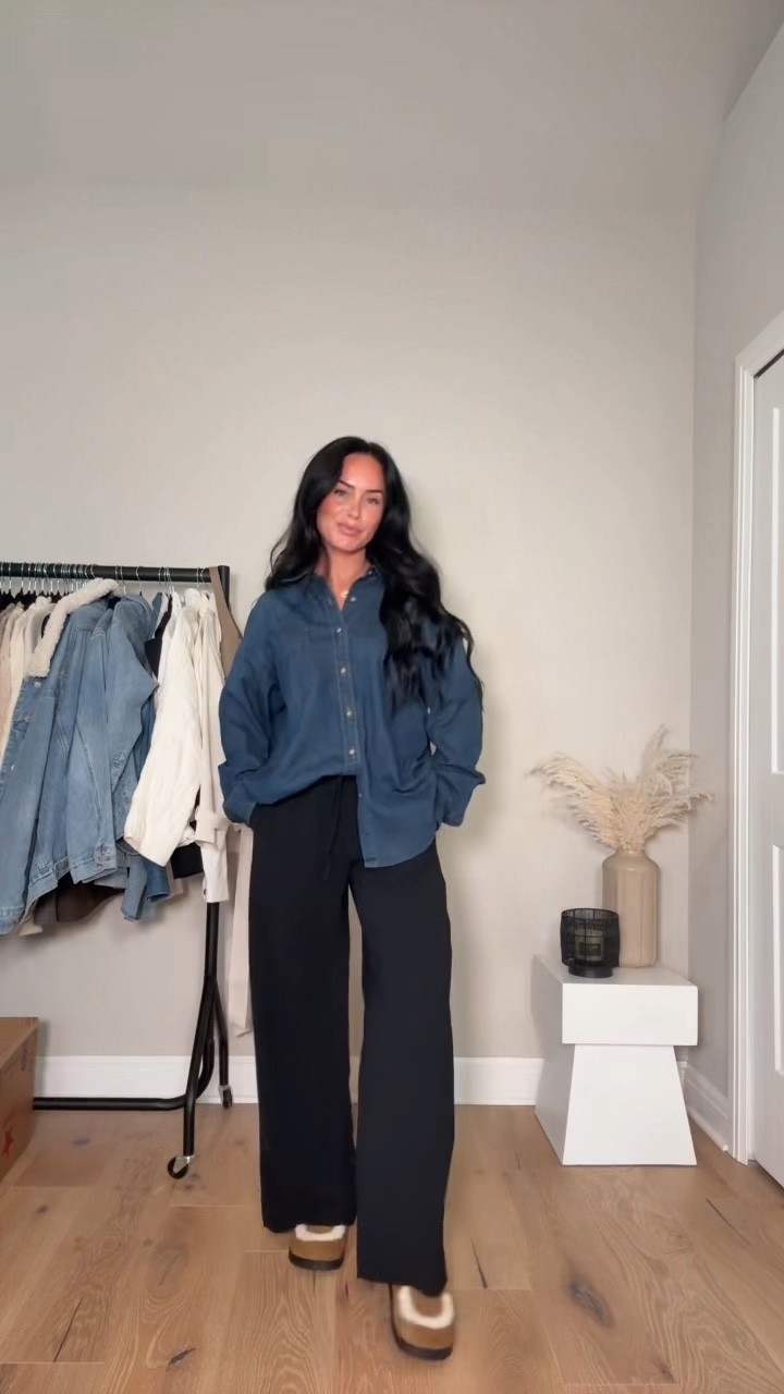 Baggy on baggy but make it chic 🖤 I will have my outfit on my LTK! 

My sizing 5’7, 145lbs, 32dd
I’m wearing size smalls (the pjs are from Abercrombie but sold out. The same style will be linked) 

#LTKgrwm #LTKU #LTKootd