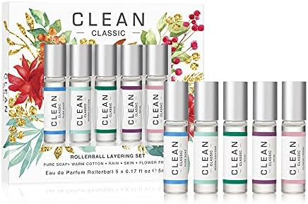 CLEAN CLASSIC Eau de Parfum Rollerball Fragrance Gift Set | Includes Warm Cotton, Skin, Rain, Flo... | Amazon (US)