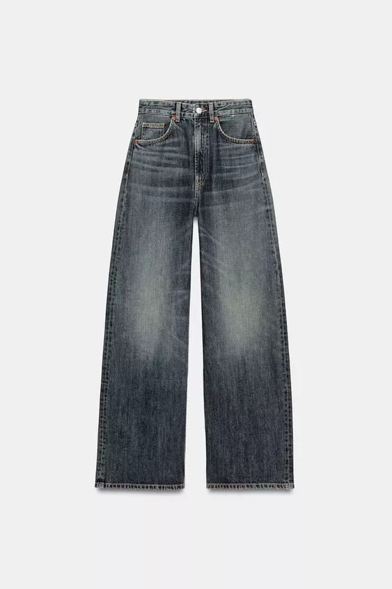 TRF HIGH WAIST EXTRA WIDE LEG JEANS | Zara US