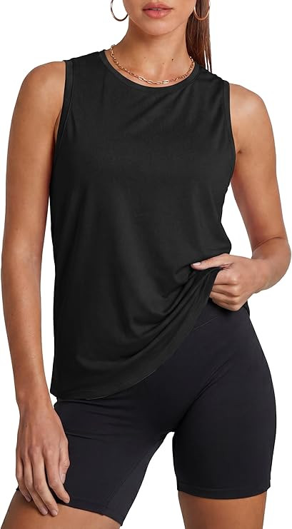 Alaroo Women's Workout Tank Tops Sleeveless Shirts Loose Fit Athletic Pilates Yoga Gym Tank Tops ... | Amazon (US)